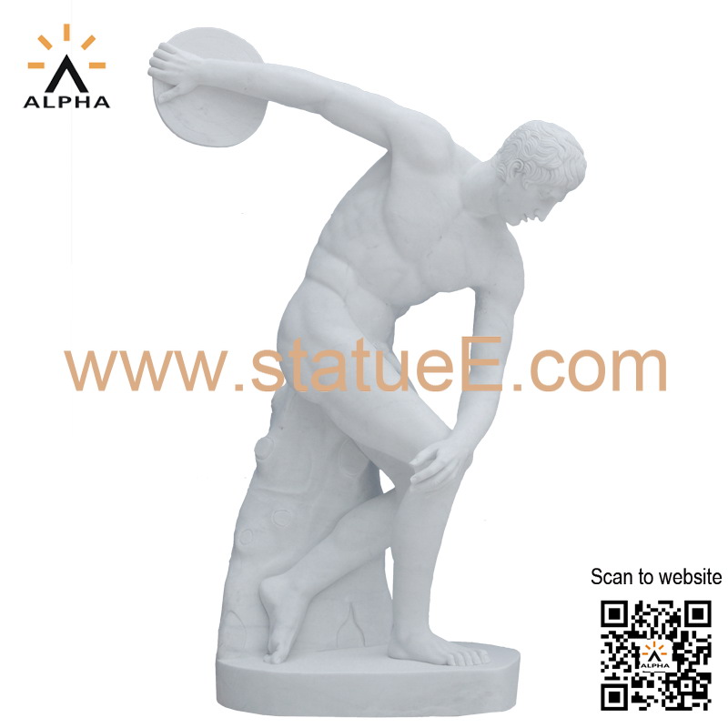 Greek discus thrower statue